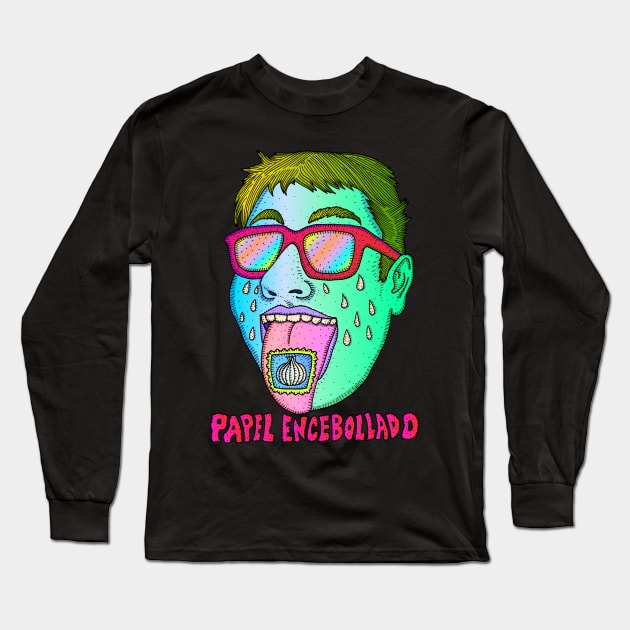 Papel Ecebollado Long Sleeve T-Shirt by Majenye